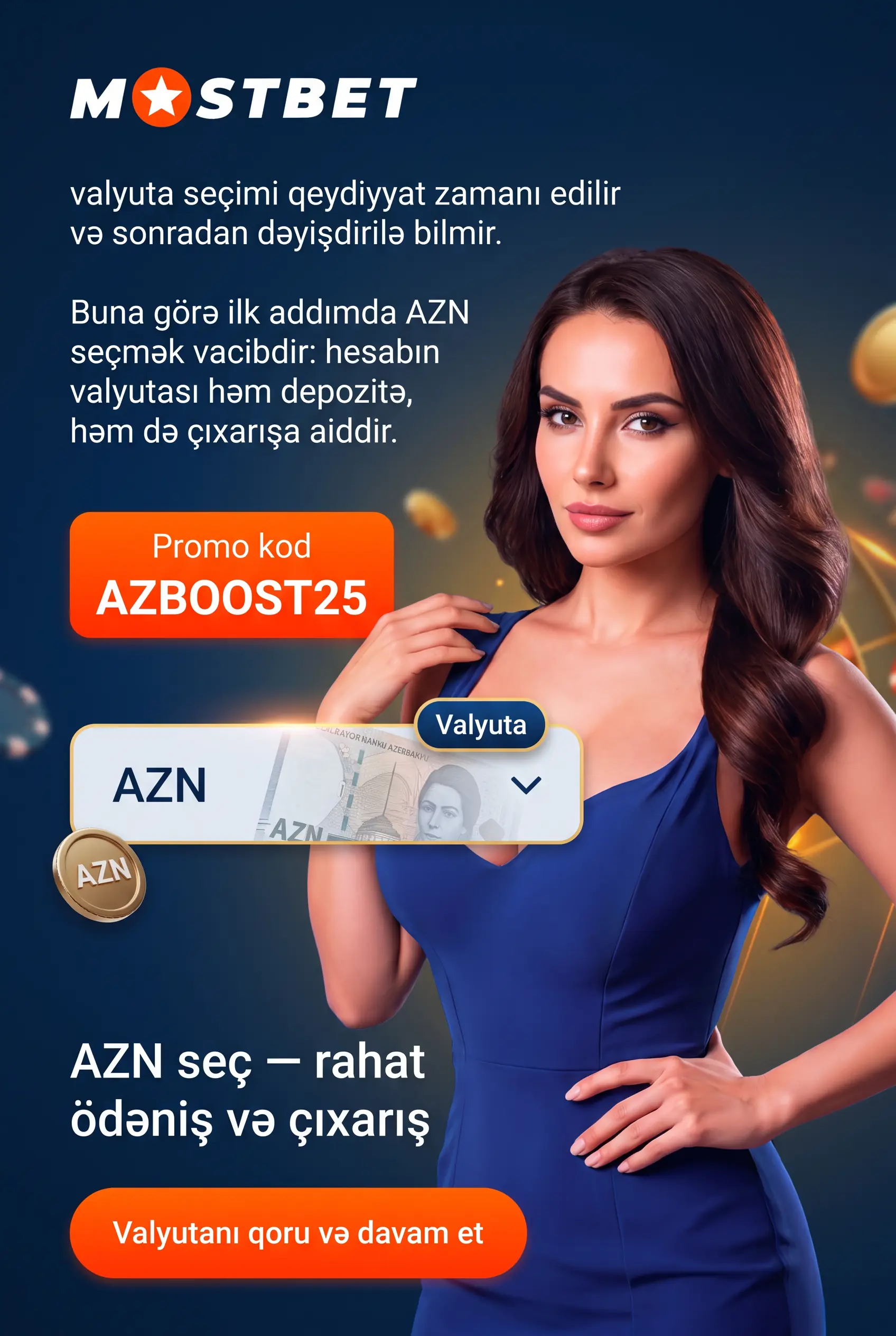 Qeydiyyat zamanı AZN seçimi haqqında sual
