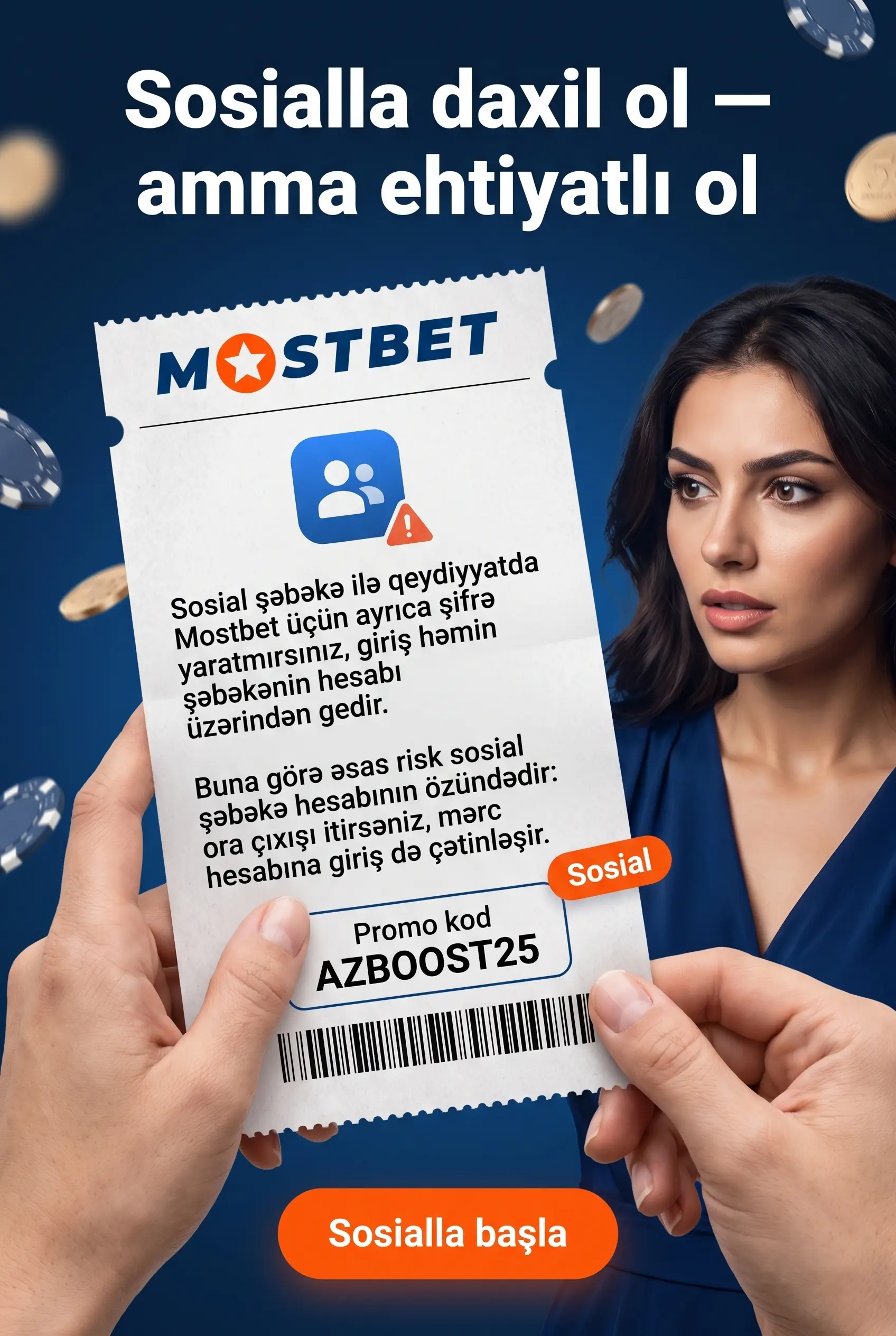 Sosial şəbəkə ilə qeydiyyat və şəxsi məlumatların təhlükəsizliyi